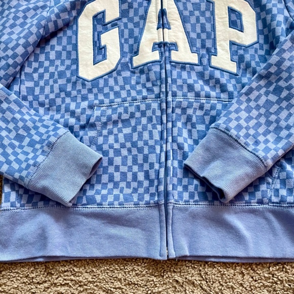 GAP Check Print Logo Hoodie - Picture 2 of 4
